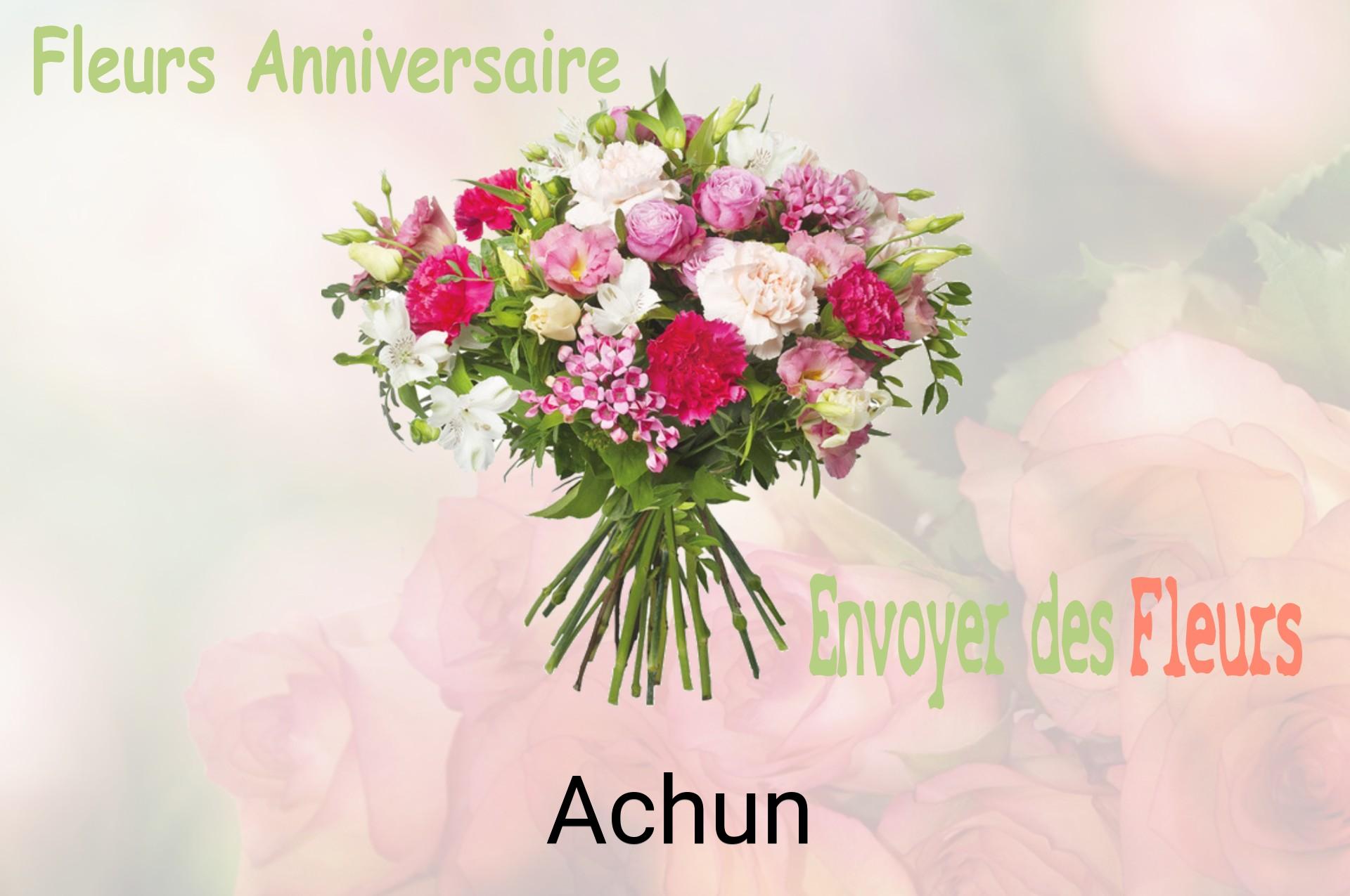 Bouquet de fleurs d’anniversaire livré à Achun
