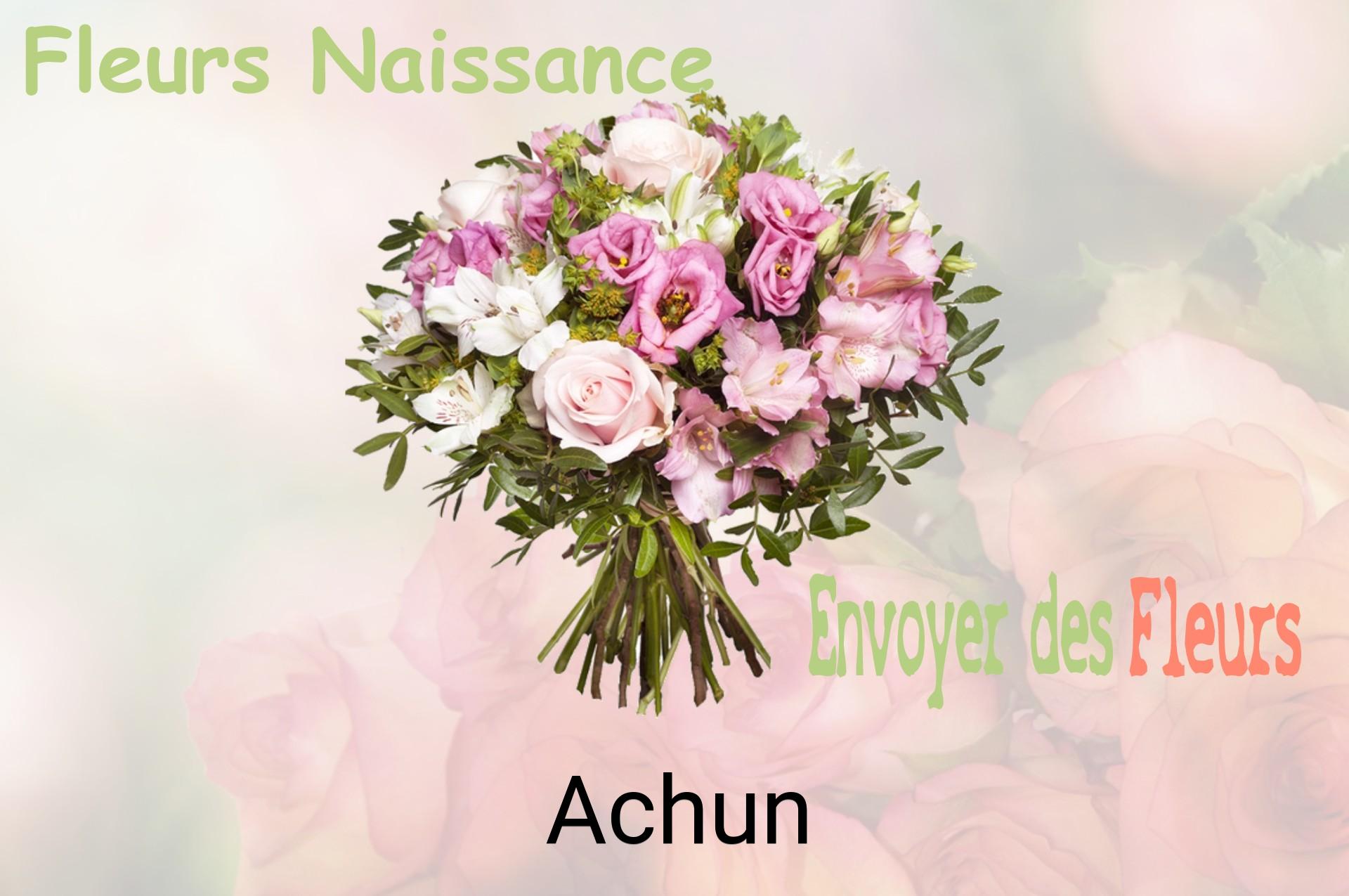 Bouquet de fleurs de naissance livré à Achun